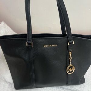 Michael Kors Black and Gold Tote